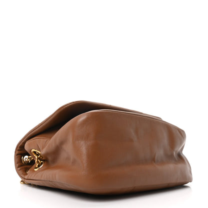 Lambskin Matelasse Monogram Small Jamie 4.3 Light Fox