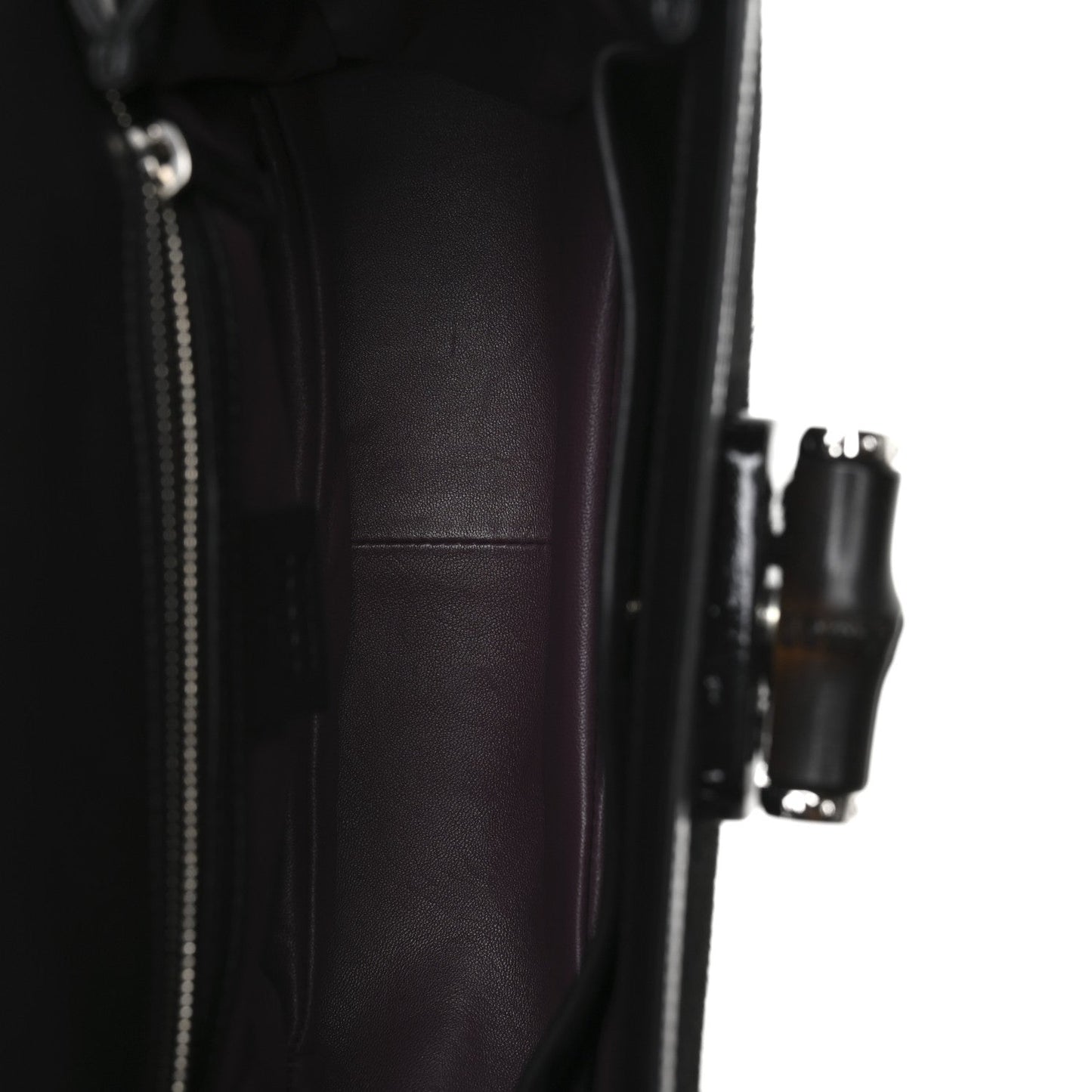 Pony Hair New Bamboo Medium Top Handle Bag Black