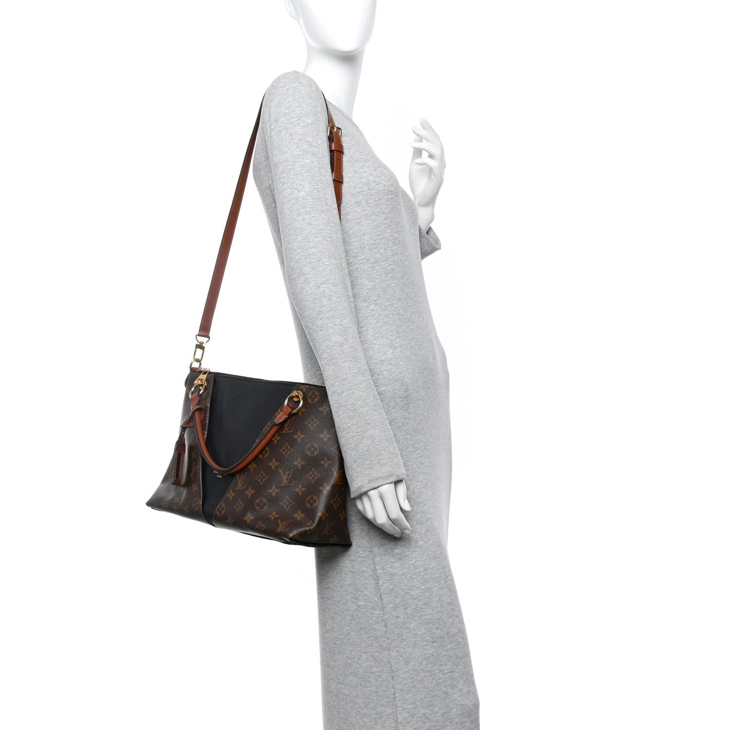 Monogram V Tote MM Black