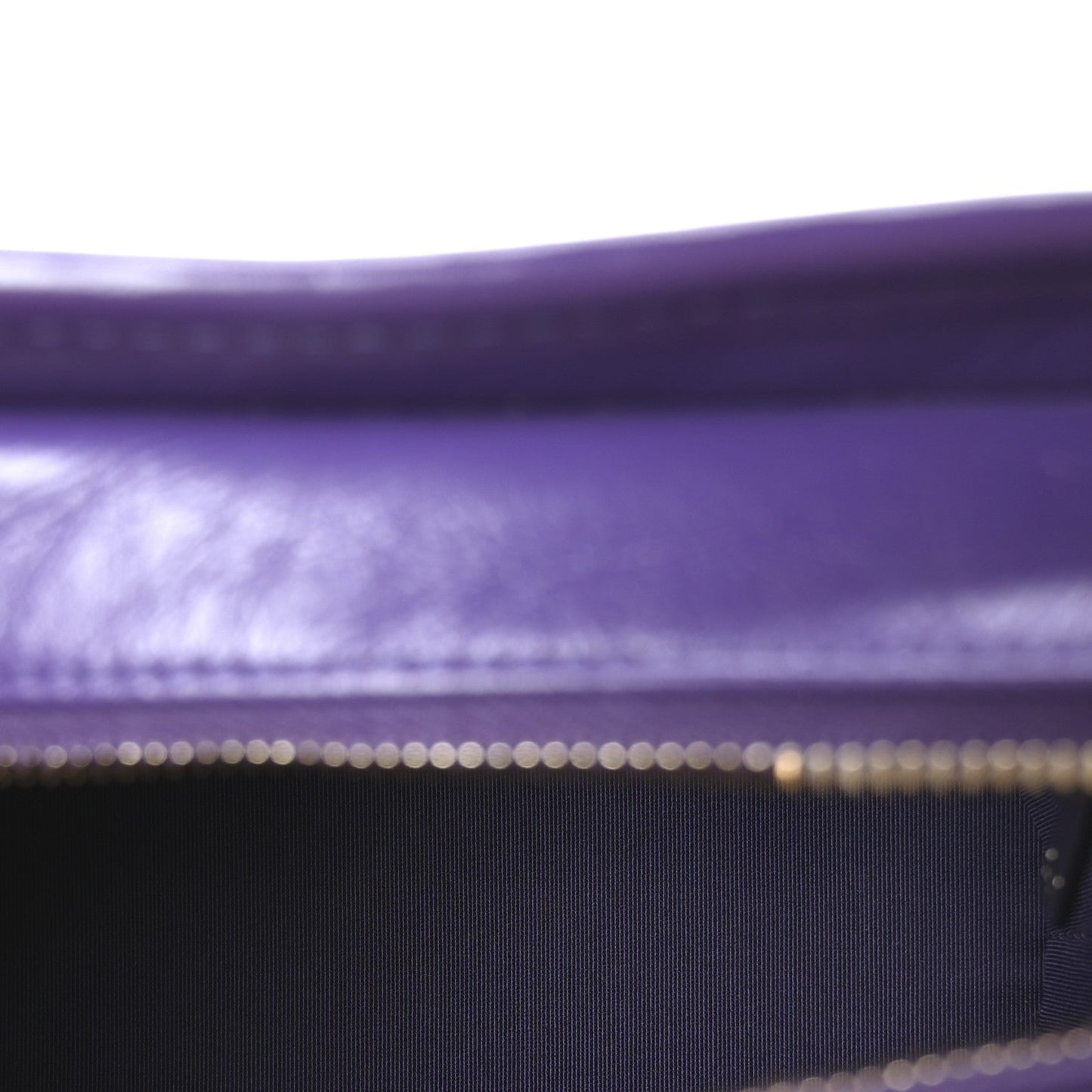 Aged Calfskin Chevron Quilted Small Gabrielle Hobo Purple