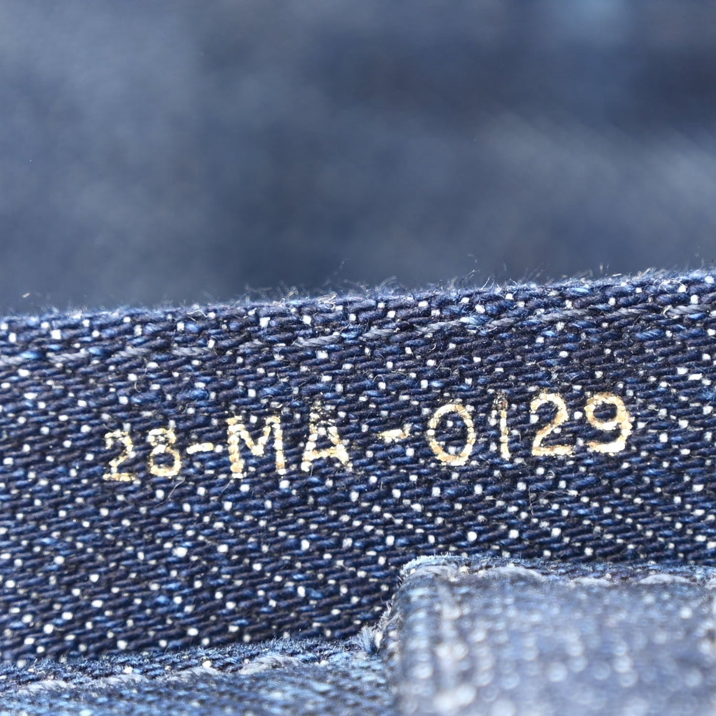Denim Tie Dye Saddle Bag Blue