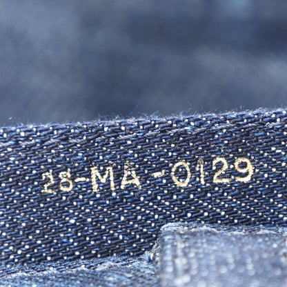 Denim Tie Dye Saddle Bag Blue