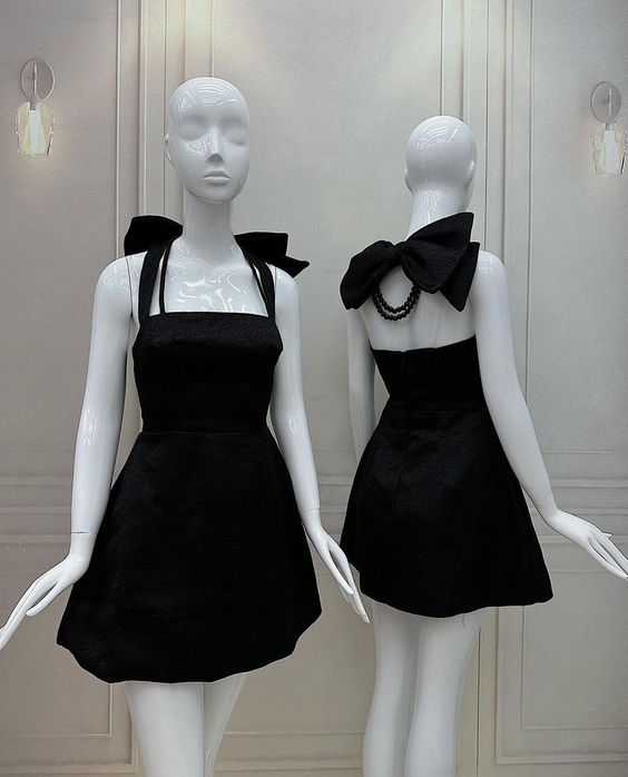 Black Homecoming Dress Short Prom Party Gown
