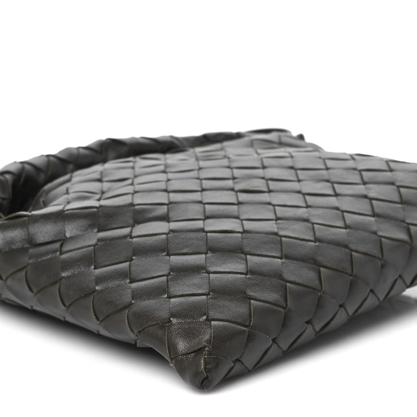 Calfskin Intrecciato Mini Hop Kaki