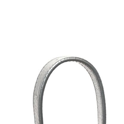 Metallic Glazed Calfskin Round As Earth Evening Bag Silver