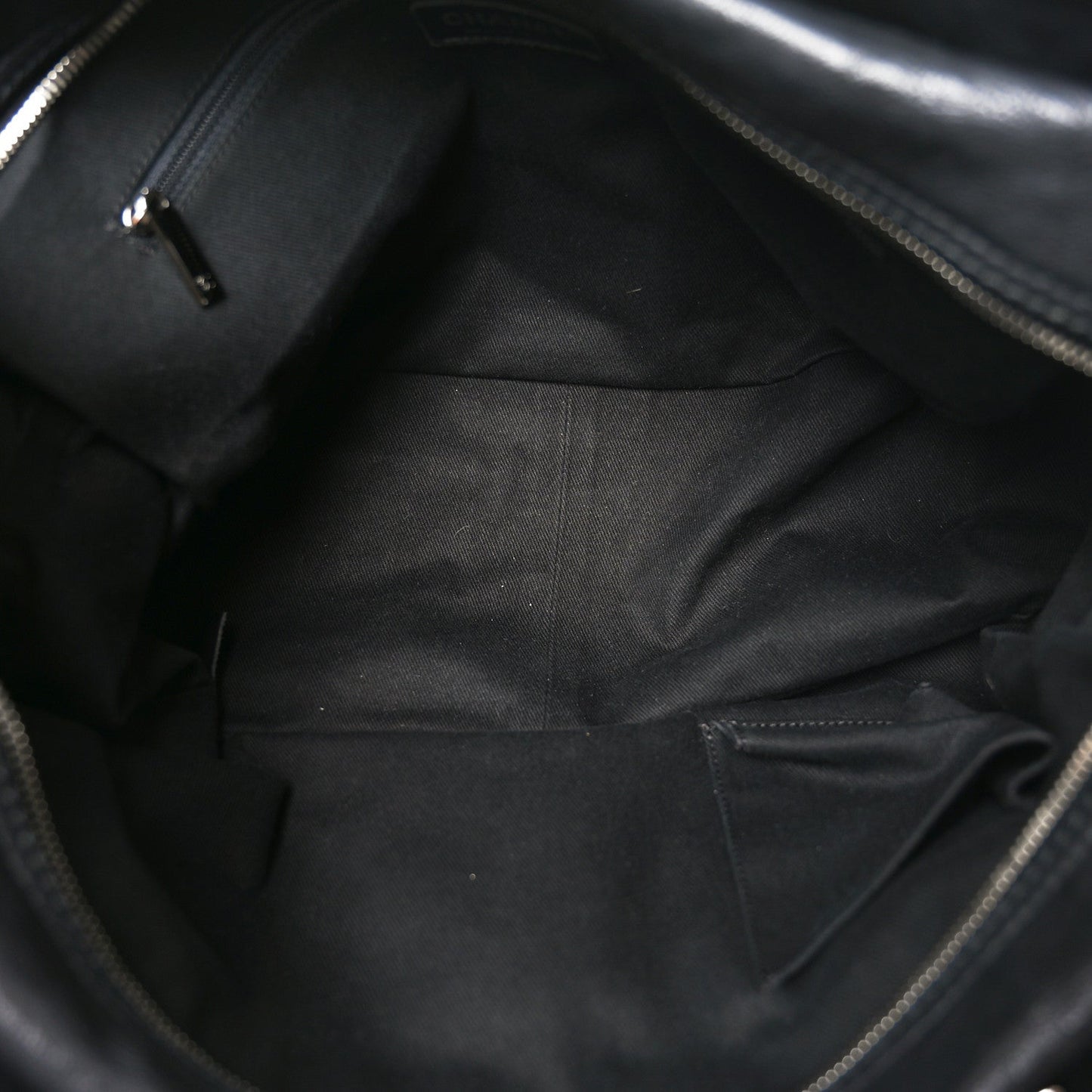Calfskin Large Diamond Stitch Tote Black