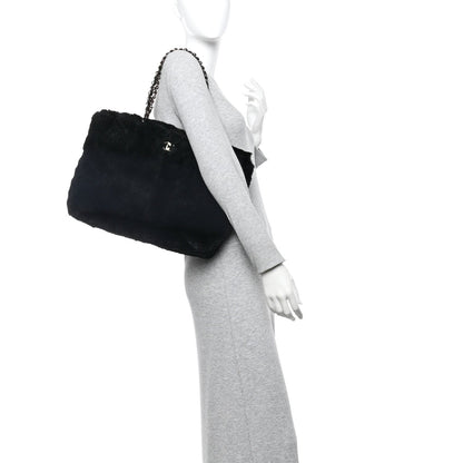 Orylag Rabbit Fur CC Tote Black