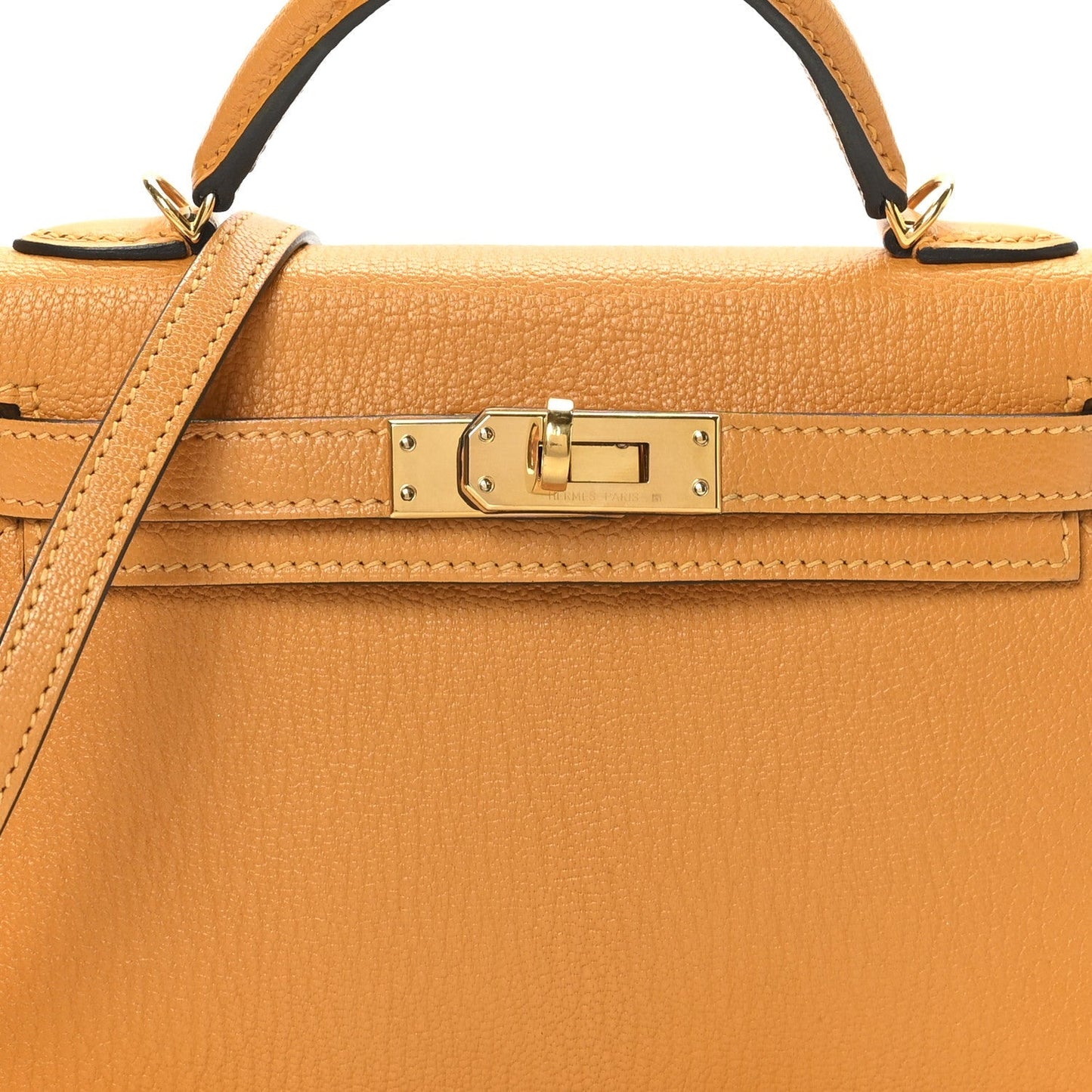Chevre Mysore Mini Kelly Sellier 20 Jaune D'or