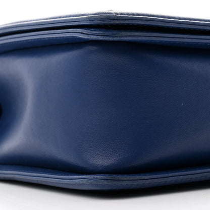 Lambskin Quilted New Medium Boy Flap Navy