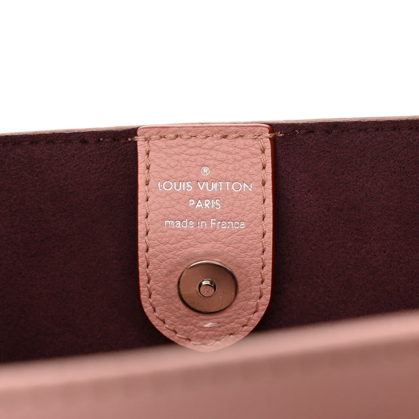 Calfskin Lockmeto Rose Poudre