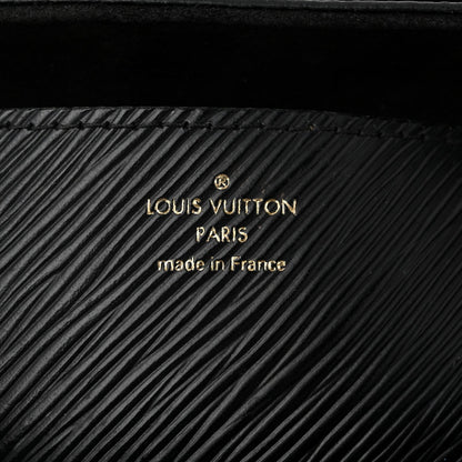 Epi Twist Top Handle Shoulder Bag MM Black