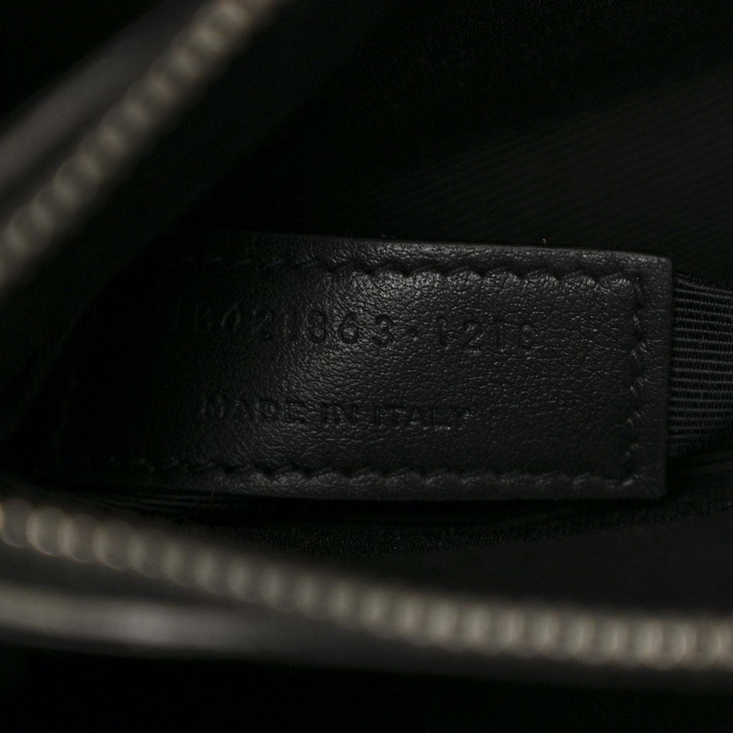 Calfskin Crocodile Embossed Baby Sac De Jour Black