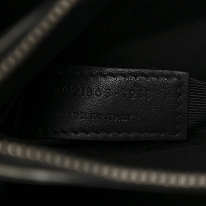 Calfskin Crocodile Embossed Baby Sac De Jour Black