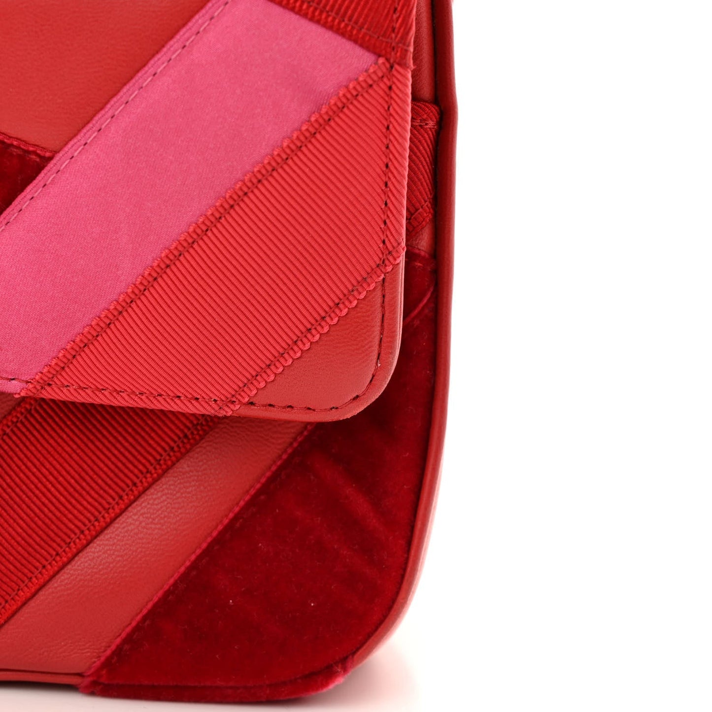 Lambskin Velvet Grosgrain Quilted 2.55 Reissue 225 Flap Red