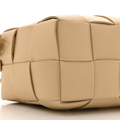Grained Calfskin Maxi Intrecciato Brick Cassette Bag Porridge