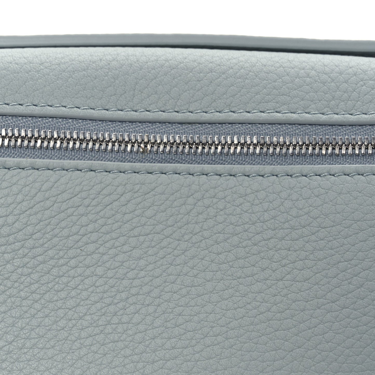 Grained Calfskin Extra Pocket Mini Pouch Minty Breeze