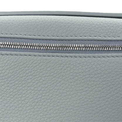 Grained Calfskin Extra Pocket Mini Pouch Minty Breeze
