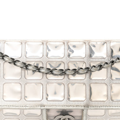 Vinyl Large Ice Cube Flap Silver