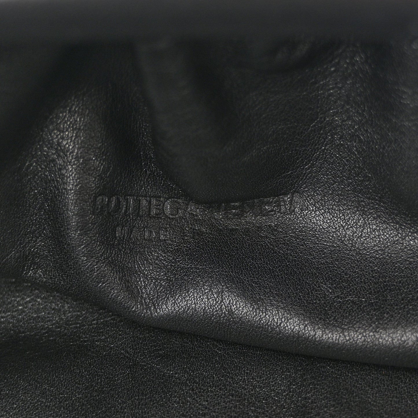 Smooth Butter Calf The Pouch Oversized Clutch Black