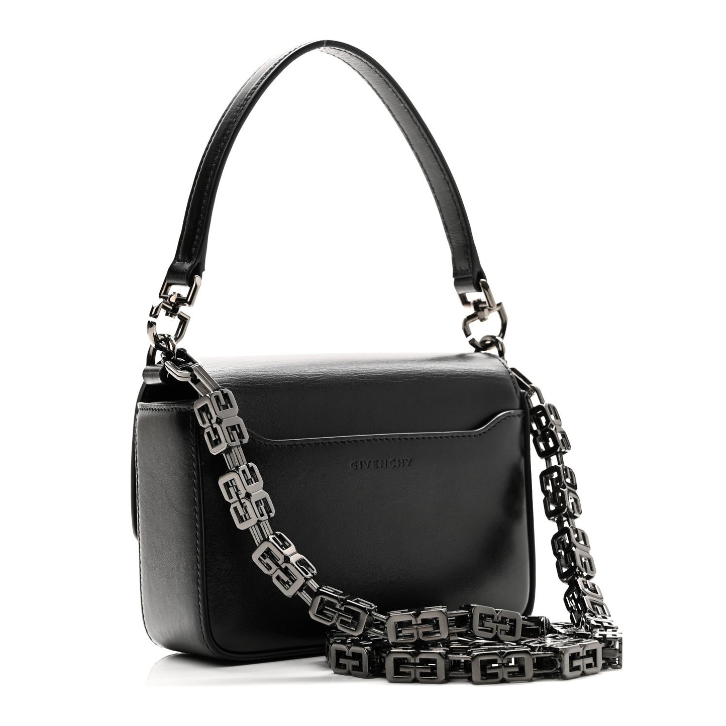 Box Calfskin Small 4G Cube Chain Shoulder Bag So Black