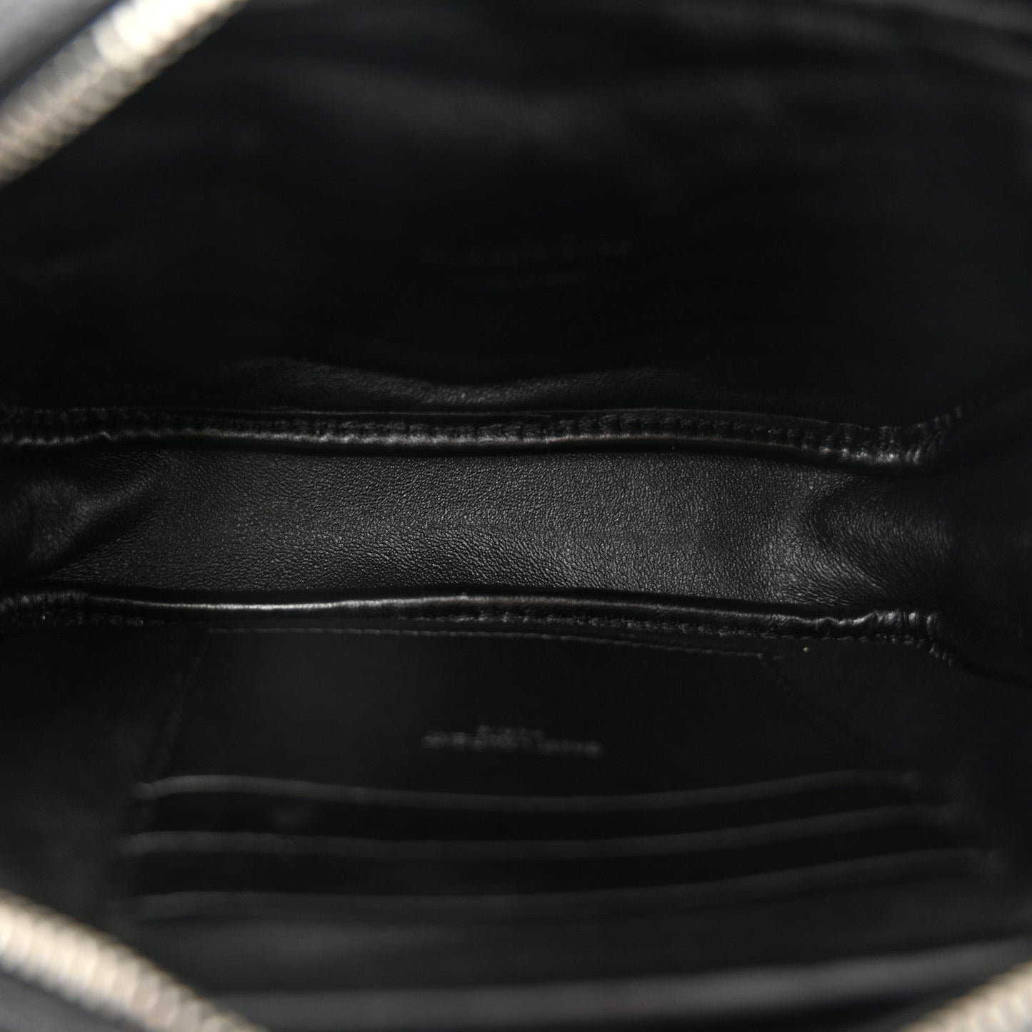 Grain De Poudre Matelasse Monogram Mini Lou Camera Bag Black