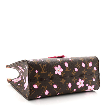 LV X TM Monogram Cherry Blossom Onthego PM Sakura Brown