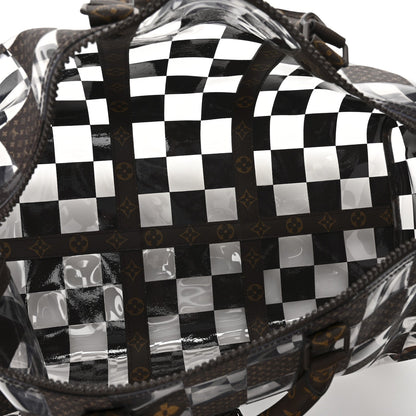 PVC Monogram Chess Keepall Bandouliere 50
