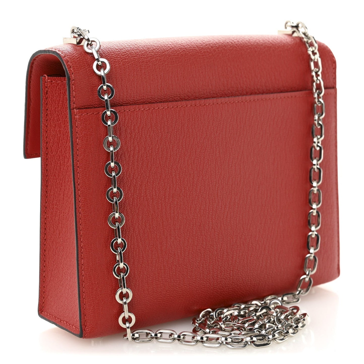 Chevre Mysore Mini Verrou Chaine Bag Rouge Tomate