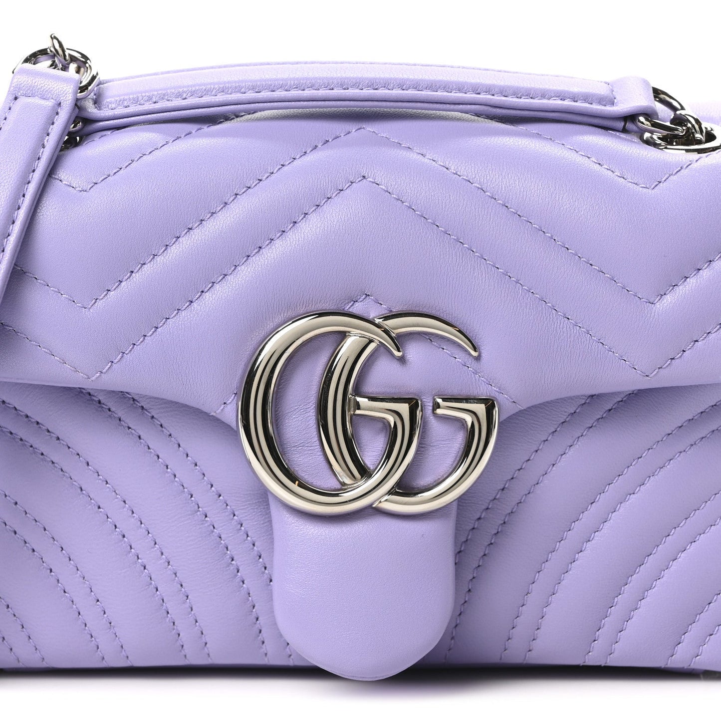 Lambskin Matelasse Small GG Marmont Shoulder Bag Lapis