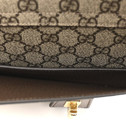 GG Supreme Monogram Textured Dollar Calfskin Blondie Belt Bag Beige Ebony New Acero