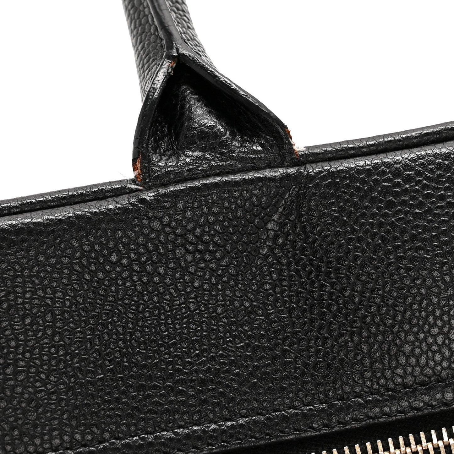 Caviar Quilted Large Bowler Black