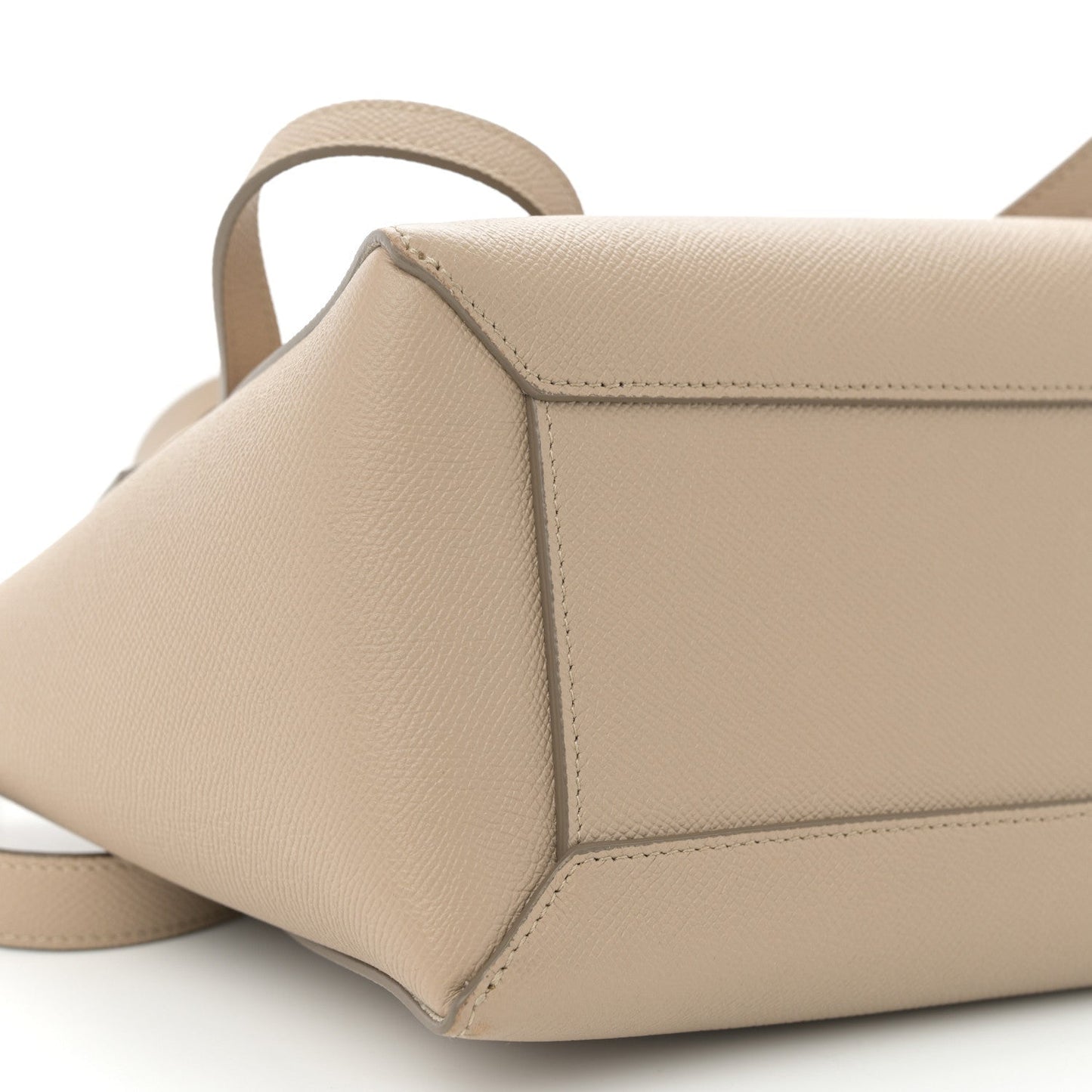 Grained Calfskin Micro Belt Bag Light Taupe
