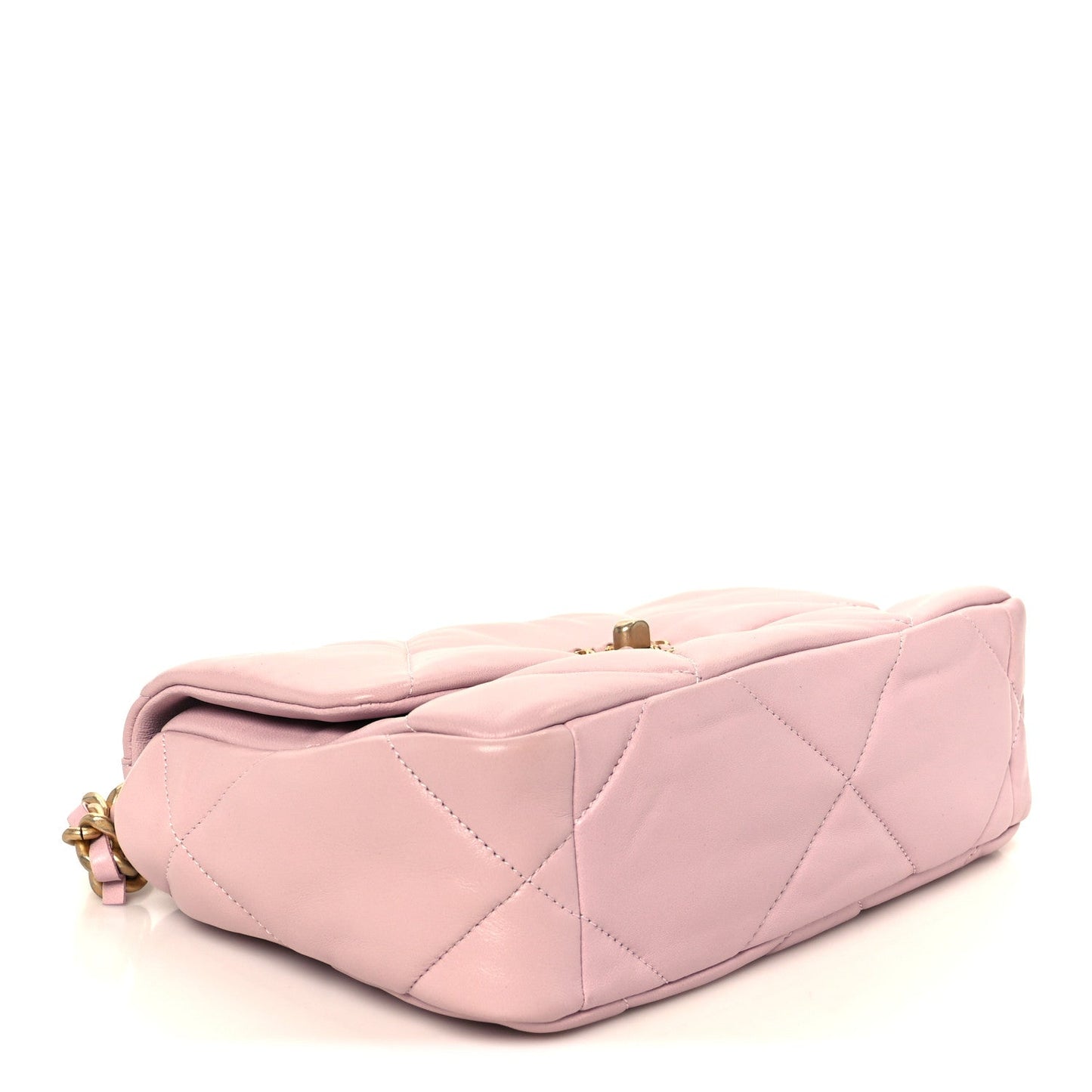 Lambskin Quilted Medium Chanel 19 Flap Light Pink