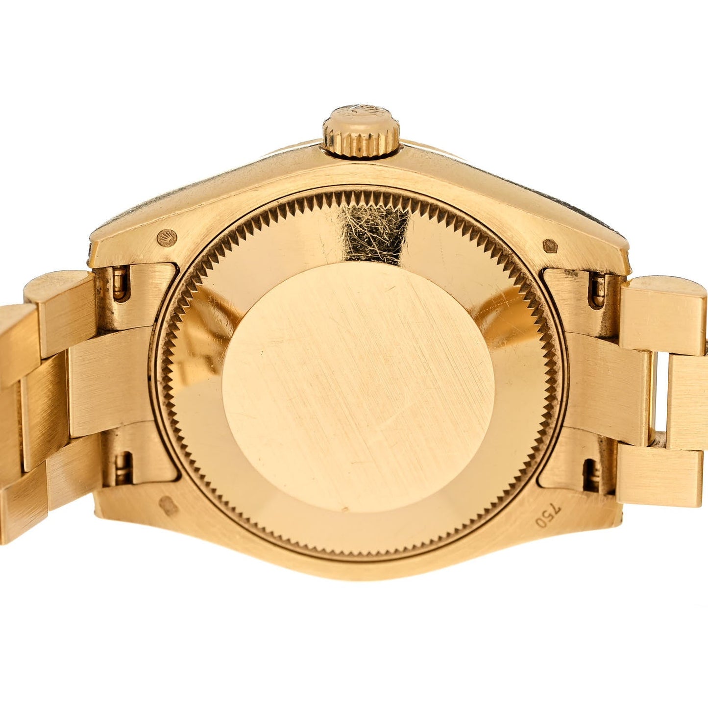 18K Yellow Gold Diamond 31mm Oyster Perpetual Datejust President Watch Black 178158