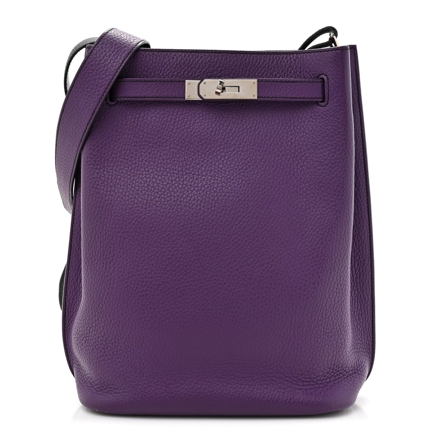 Taurillon Clemence Verso So Kelly 22 Ultraviolet Bleu Obscur