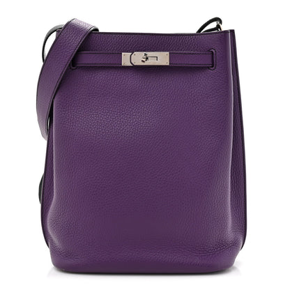 Taurillon Clemence Verso So Kelly 22 Ultraviolet Bleu Obscur