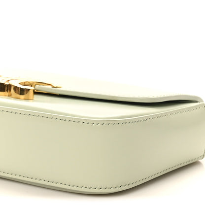Shiny Calfskin Triomphe Chain Shoulder Bag Jade