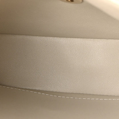 Lambskin Quilted Small Flap Top Handle Bag Grey