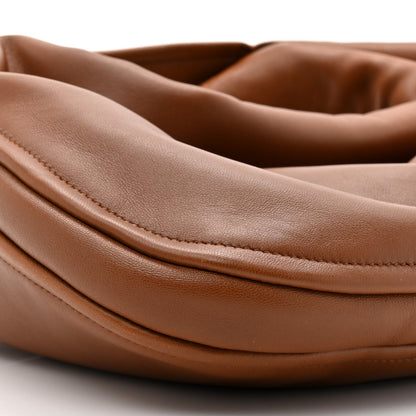 Calfskin Large Go-Hobo Bag Saddle Brown
