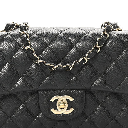 Caviar Quilted Mini Rectangular Flap Black