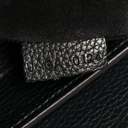 Drummed Calfskin Mini Luggage Black