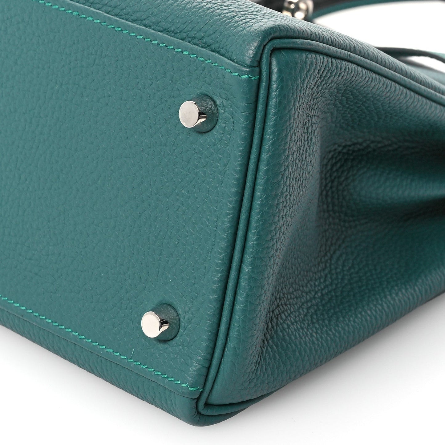 Togo Au Pas Kelly Retourne 28 Malachite Turquoise Black