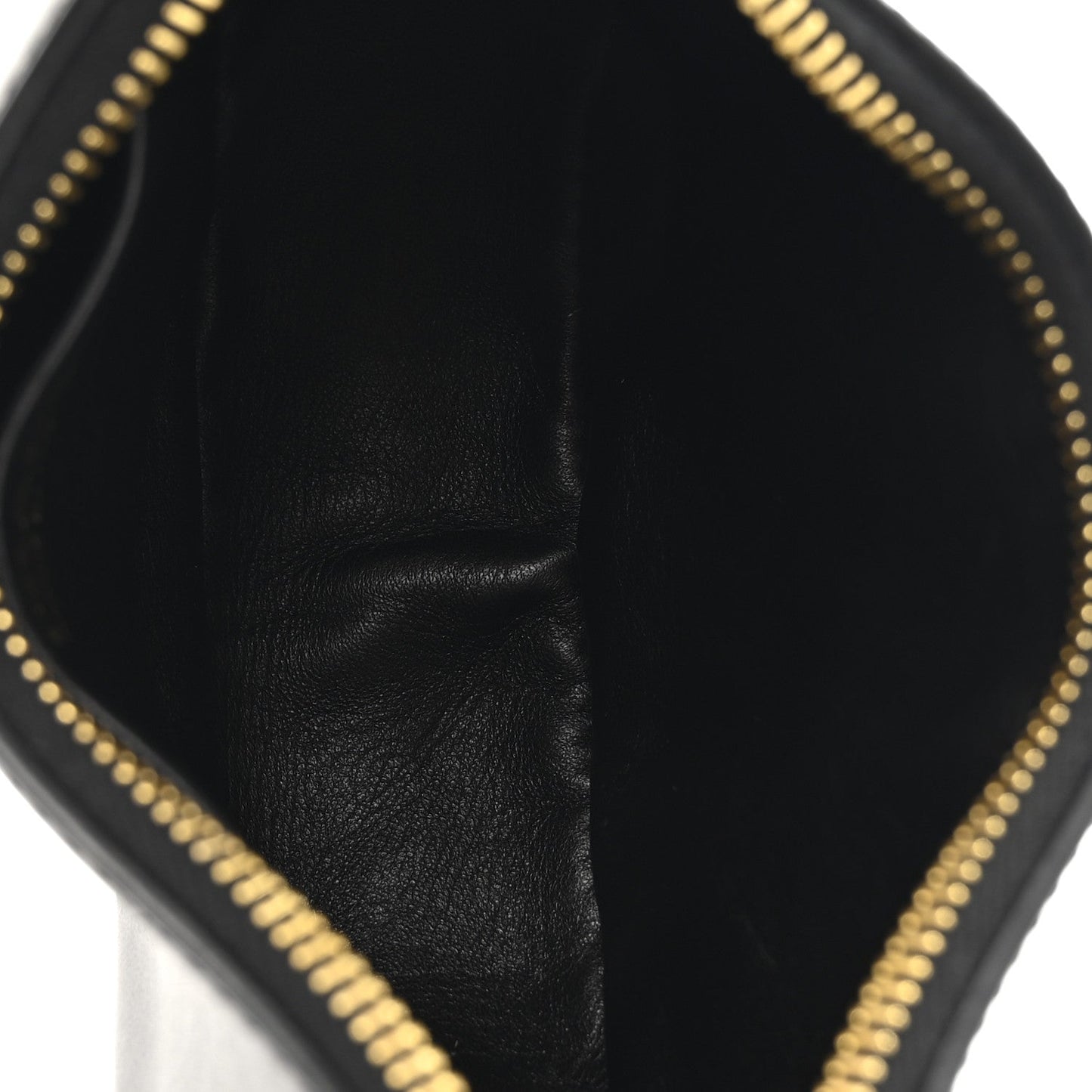 Soft Calfskin Arque Shoulder Bag Black