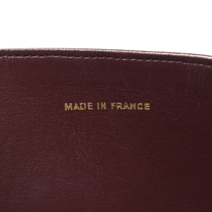 Lambskin Quilted Small Single Flap Bordeaux