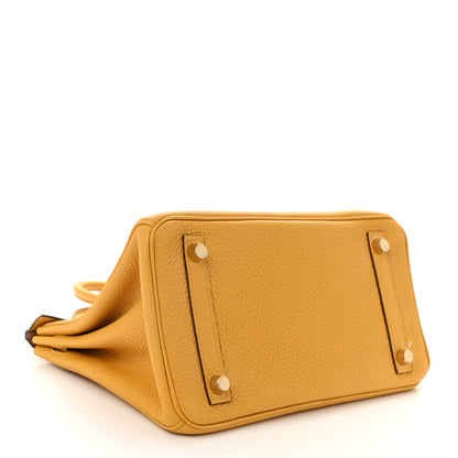 Togo Birkin 25 Jaune Ambre