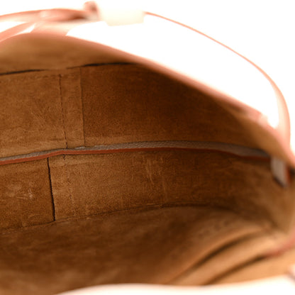 Grained Calfskin Mini Gate Dual Bag Light Ghost