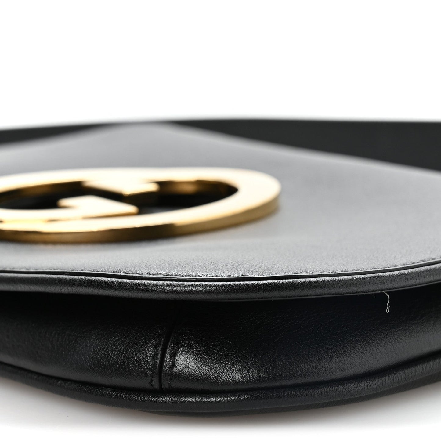 Roxy Calfskin Blondie Chain Shoulder Flap Bag Black