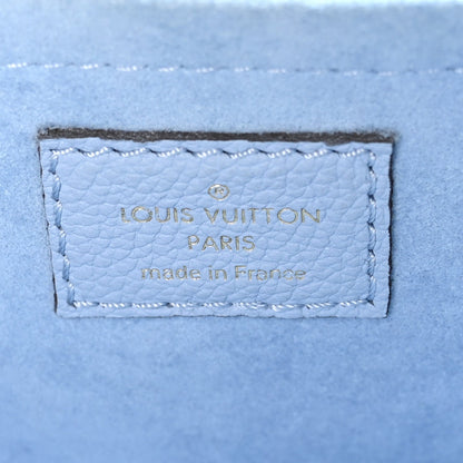Grained Calfskin Lockme Tender Bleu Nuage