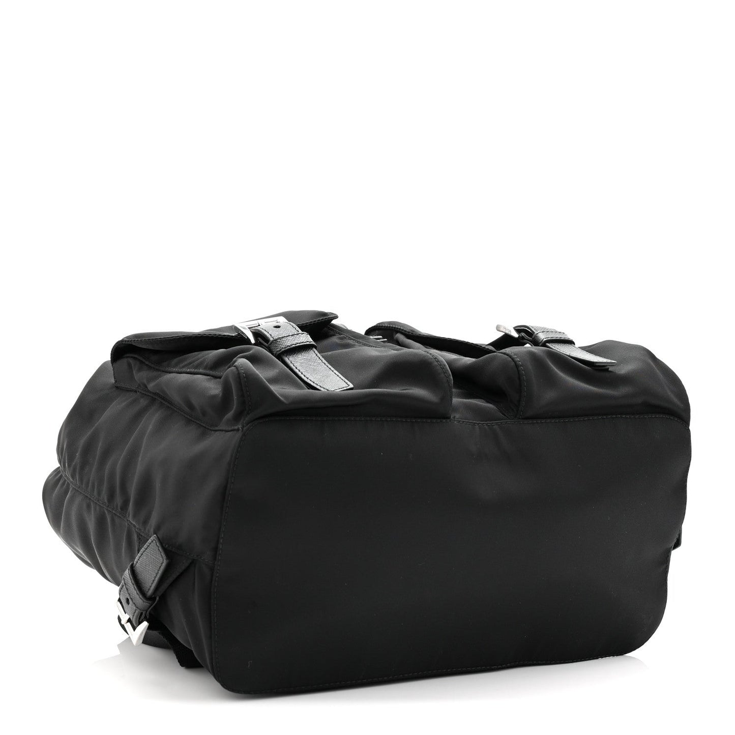 Tessuto Nylon Saffiano Medium Backpack Black