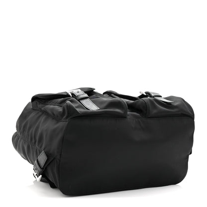 Tessuto Nylon Saffiano Medium Backpack Black